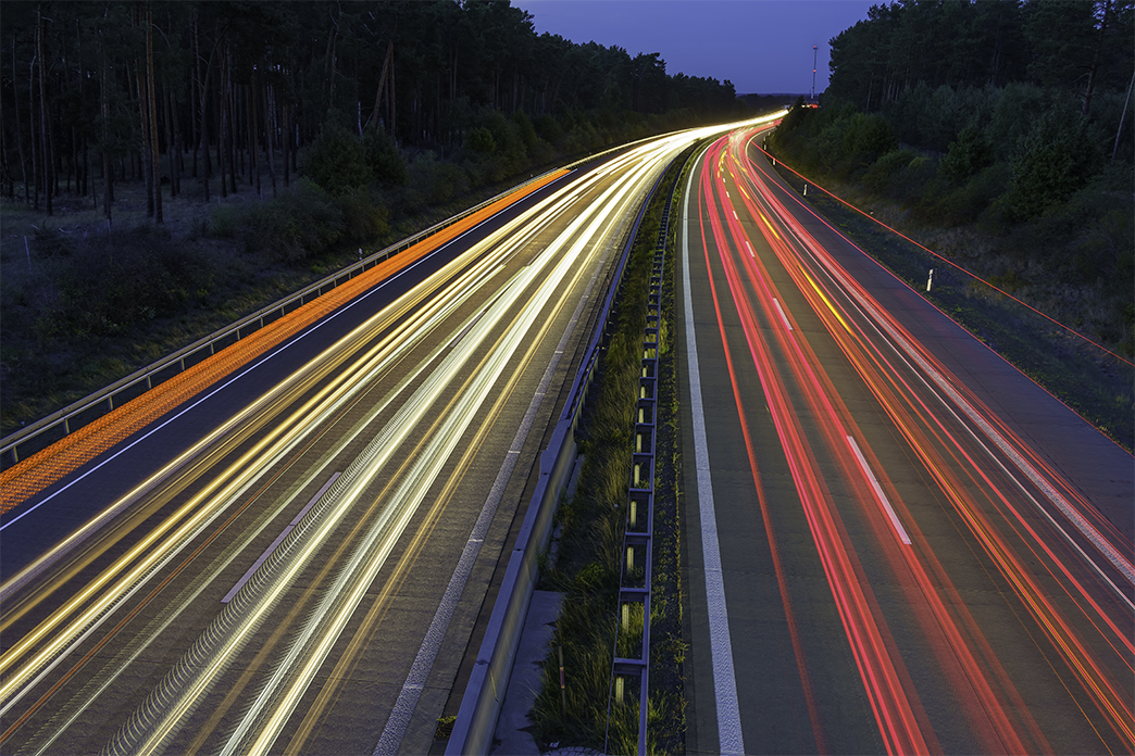 Langzeitbelichtung, Nachtfotografie, Bulpbelichtung, Autobahnfotografie, Nachtfotografie